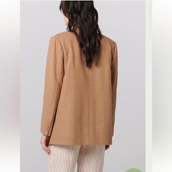 Ellie Mae Karter Cotton Blazer BURNT COCONUT - Picture 4 of 14